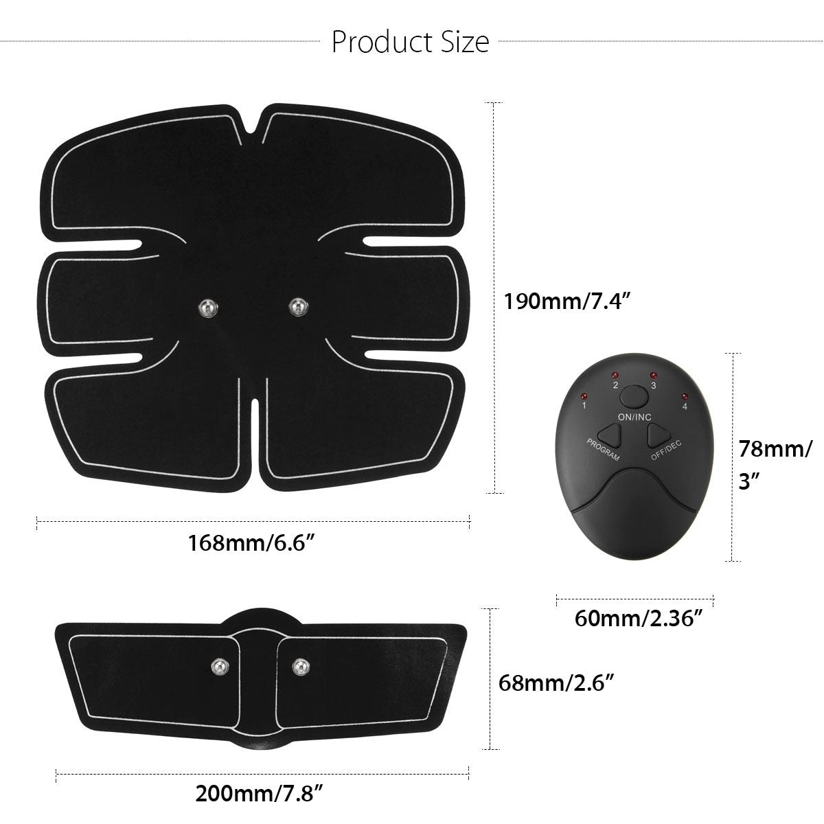 12PCS Set Abs Muscle Stimulator