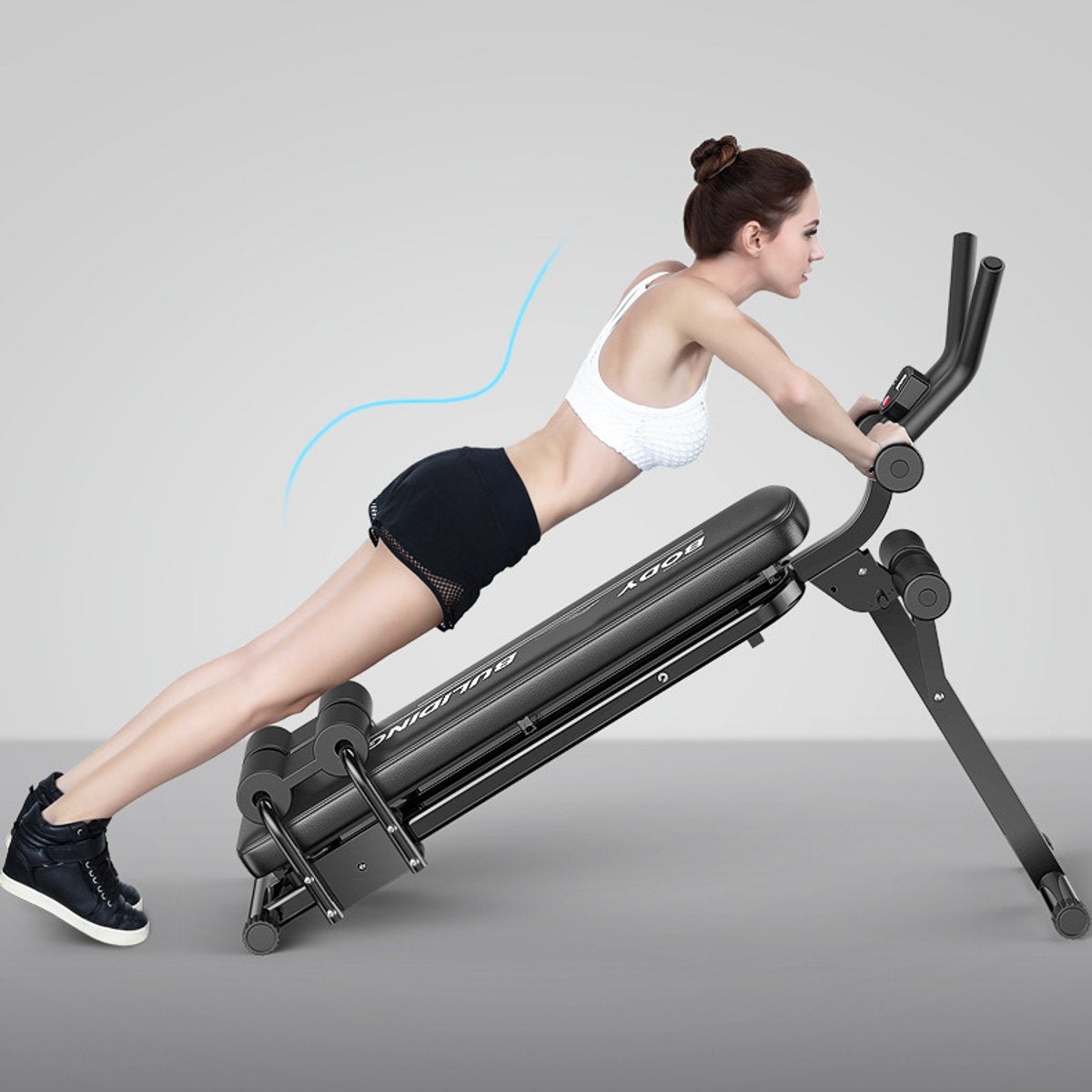 Folding 2 In 1 Fitness Tool Adjustable Abdominal Trainer