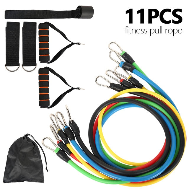 11 Pcs Fitness Resistance Bands