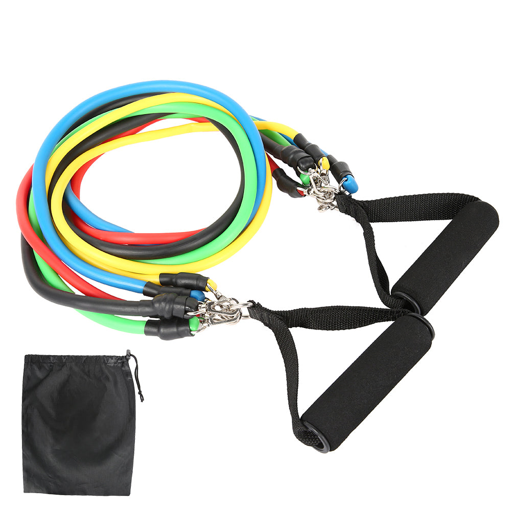 11pcs/ Set Pull Rope Latex Fitness Bands