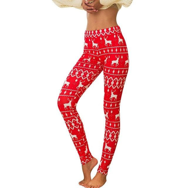 High Waist Christmas Leggings