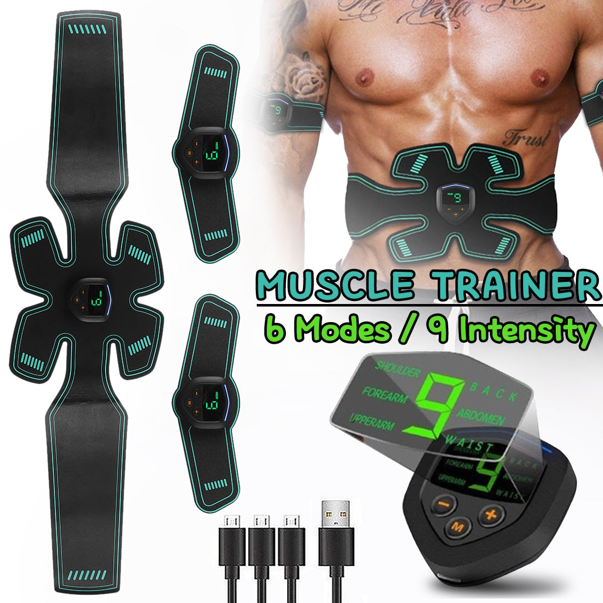 Rechargeable Electric Abdominal Muscle Stimulator