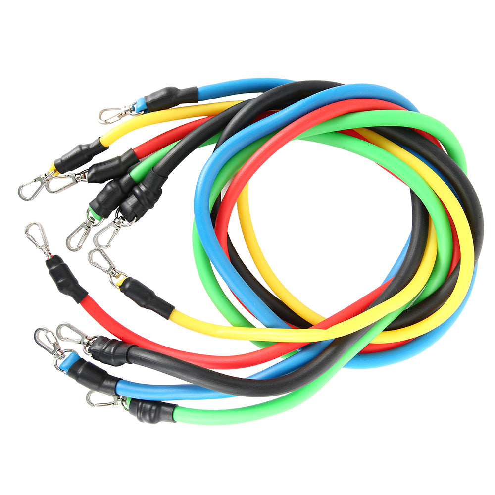 11pcs/ Set Pull Rope Latex Fitness Bands