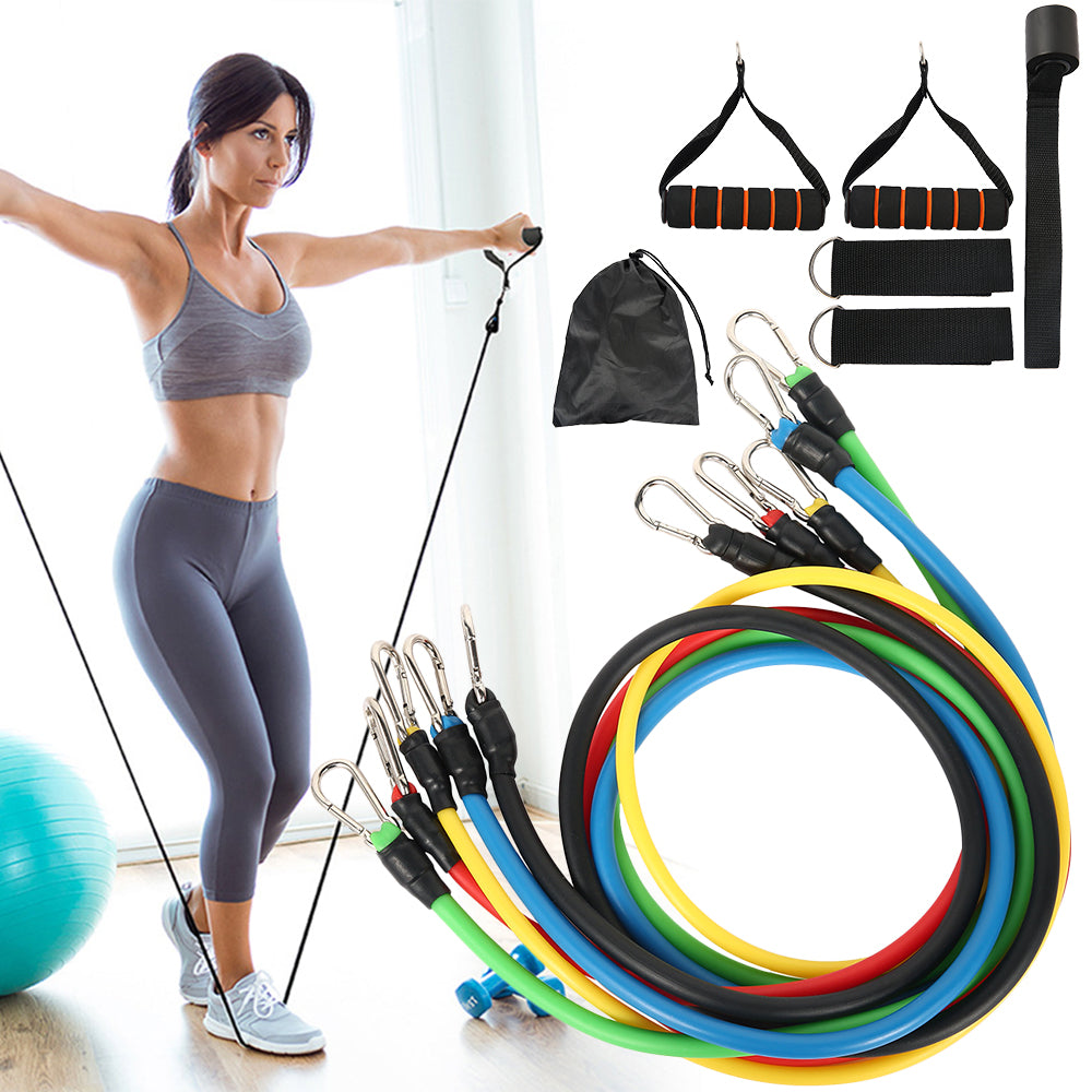 11 Pcs Fitness Resistance Bands