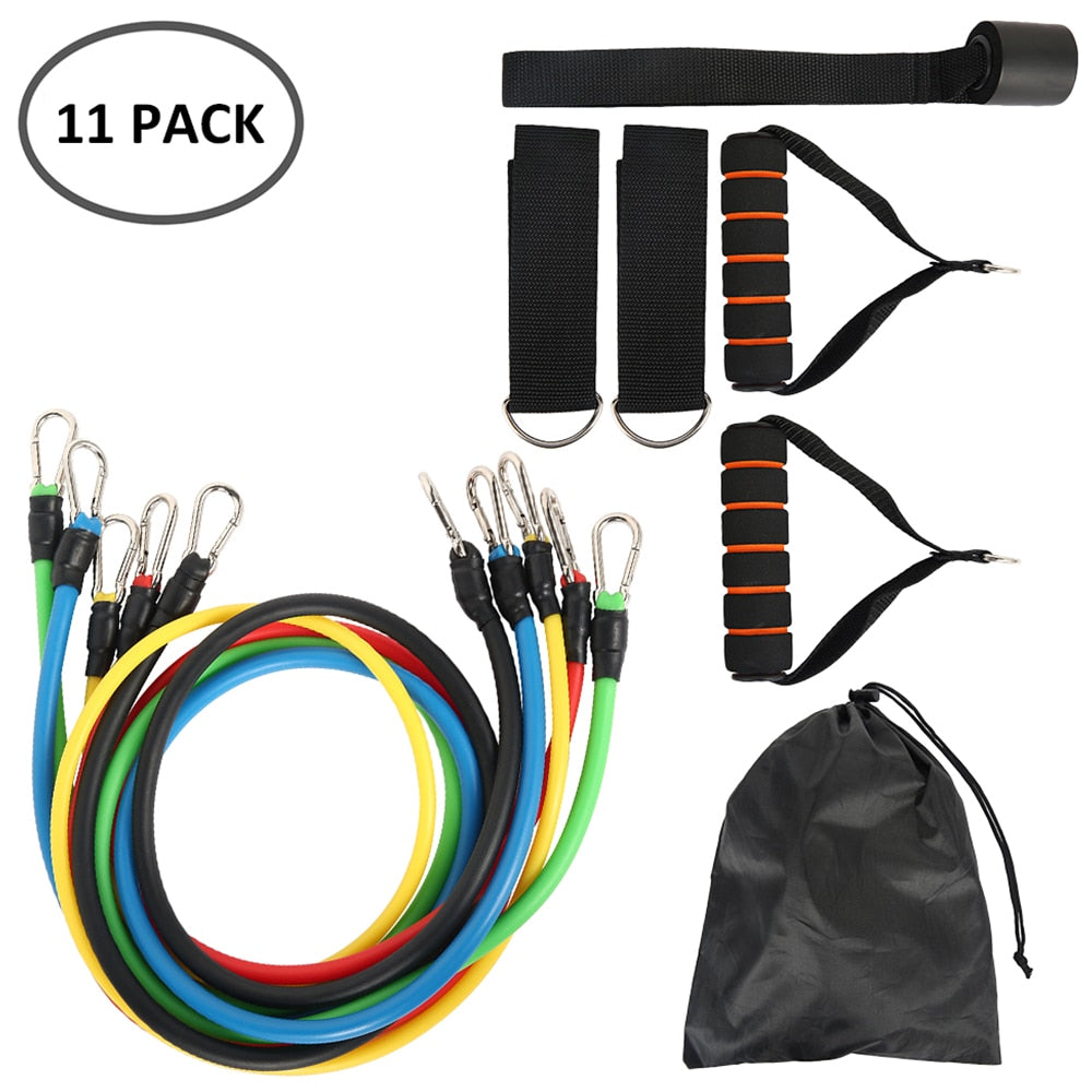 11 Pcs Fitness Resistance Bands