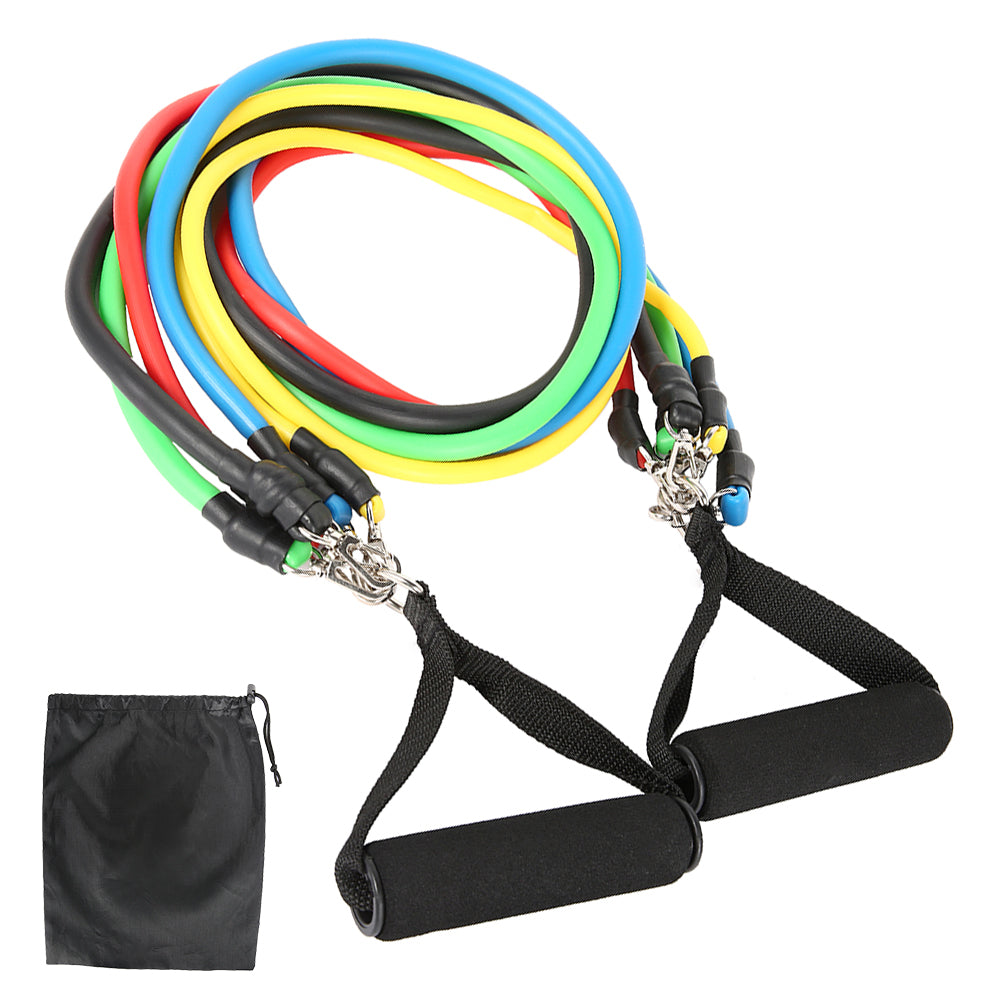 11pcs/ Set Pull Rope Latex Fitness Bands